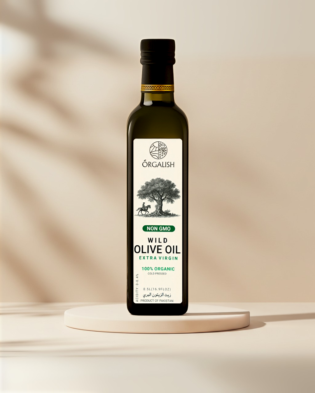 Virgin Wild Olive Oil – Cold Pressed 500ml (Glass Packaged)